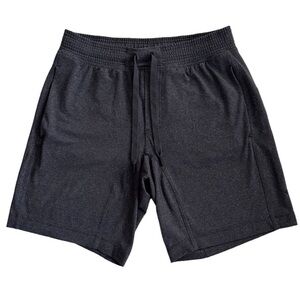 Lululemon Men's Grey Jersey 8" Inseam Drawstring Shorts Size L